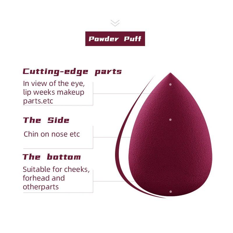 화장품 퍼프 물방울 메이크업 스폰지, 페이셜 파우더 BB 크림, 화장품 퍼프 블렌딩 파운데이션