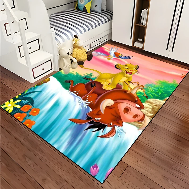 Disney Cartoon The Lion King Large Area Rug Carpets for Home Living Room Kids Bedroom Sofa Doormat Decor Child Floor Mats MINISO