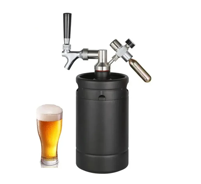 Hot Sale Home Draft Beer & Nitro Cold Brew Coffee Maker Food Grade Keypad Dispenser for Fresh Coffee & Keg for Travel