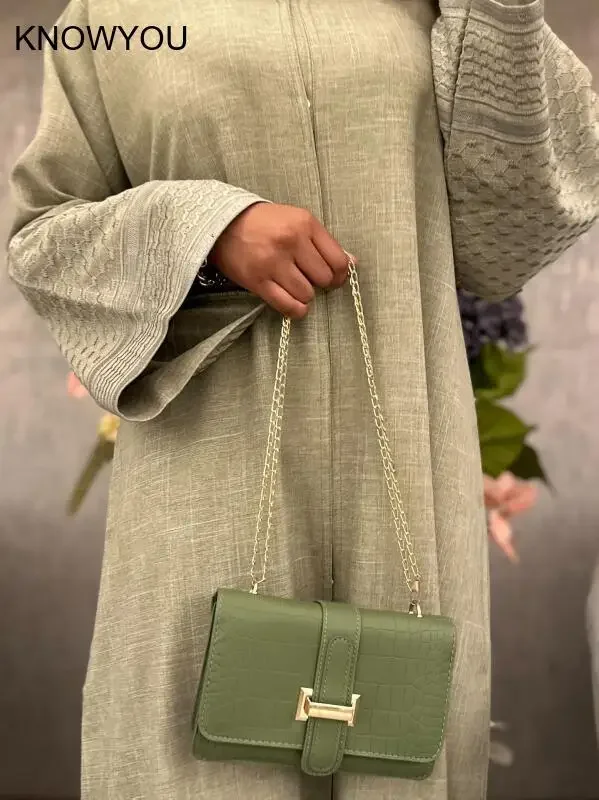 

Абая с длинным рукавом без хиджаба, платье-ид, мусульманский халат с вышивкой, повседневное платье макси, скромное мусульманское пальто в Дубае