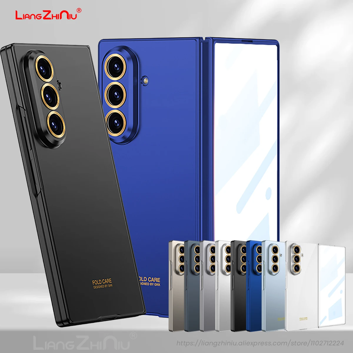 

Ультратонкий складной чехол для Samsung Galaxy Z Fold 7, чехол для телефона, лицевая панель с экраном, цельный ультратонкий противоударный жесткий чехол для ПК