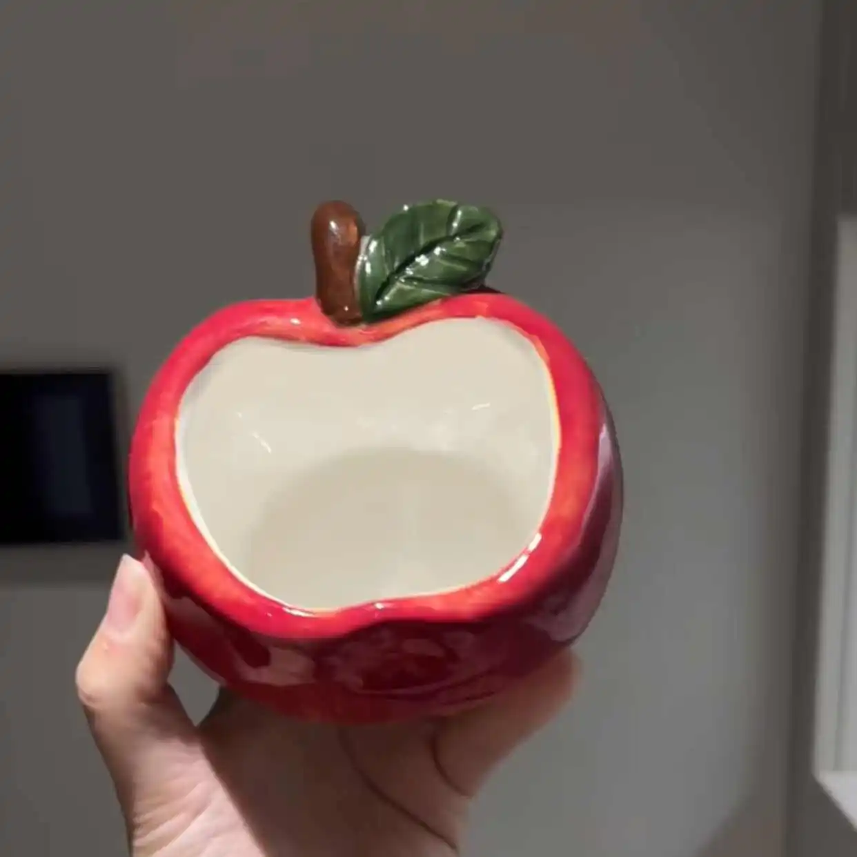 280ml Apple Shaped Ceramic Mug Home Drinking Cup Female High Beauty Coffee Cup Simulated Fruit Mugs Girl Birthday Party Gift