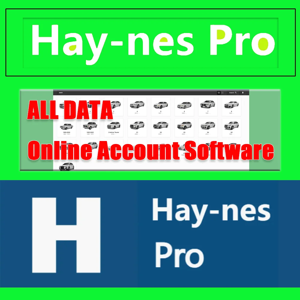 Online Account Software for Hay-nes Pro Car Repair Tools Auto Maintenance Software All Data Support Printing and Mobile/PC Login