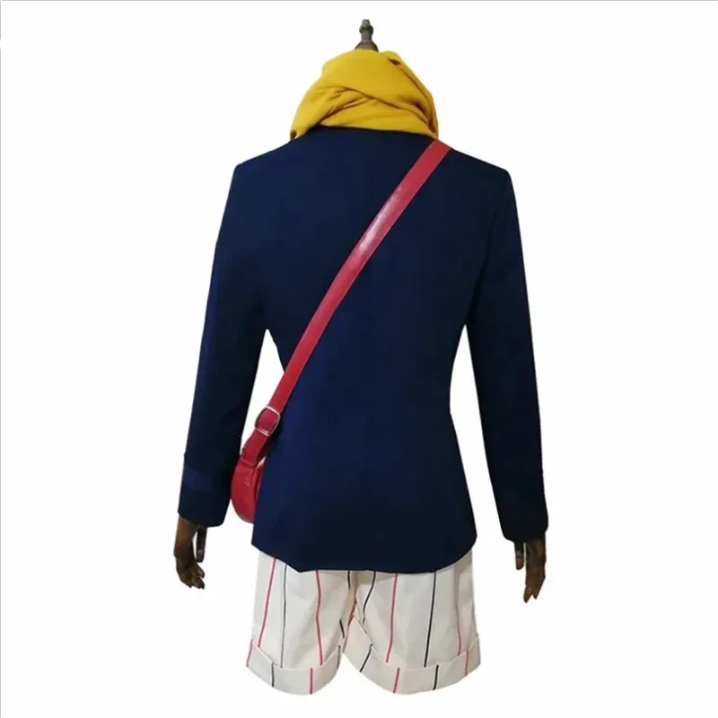 Disfraz de Cosplay de Anime perros callejeros Bungou Yumeno Kyusaku y muñeca, sombrero de juguete, mochila, bufanda, conjunto completo de zapatos y peluca