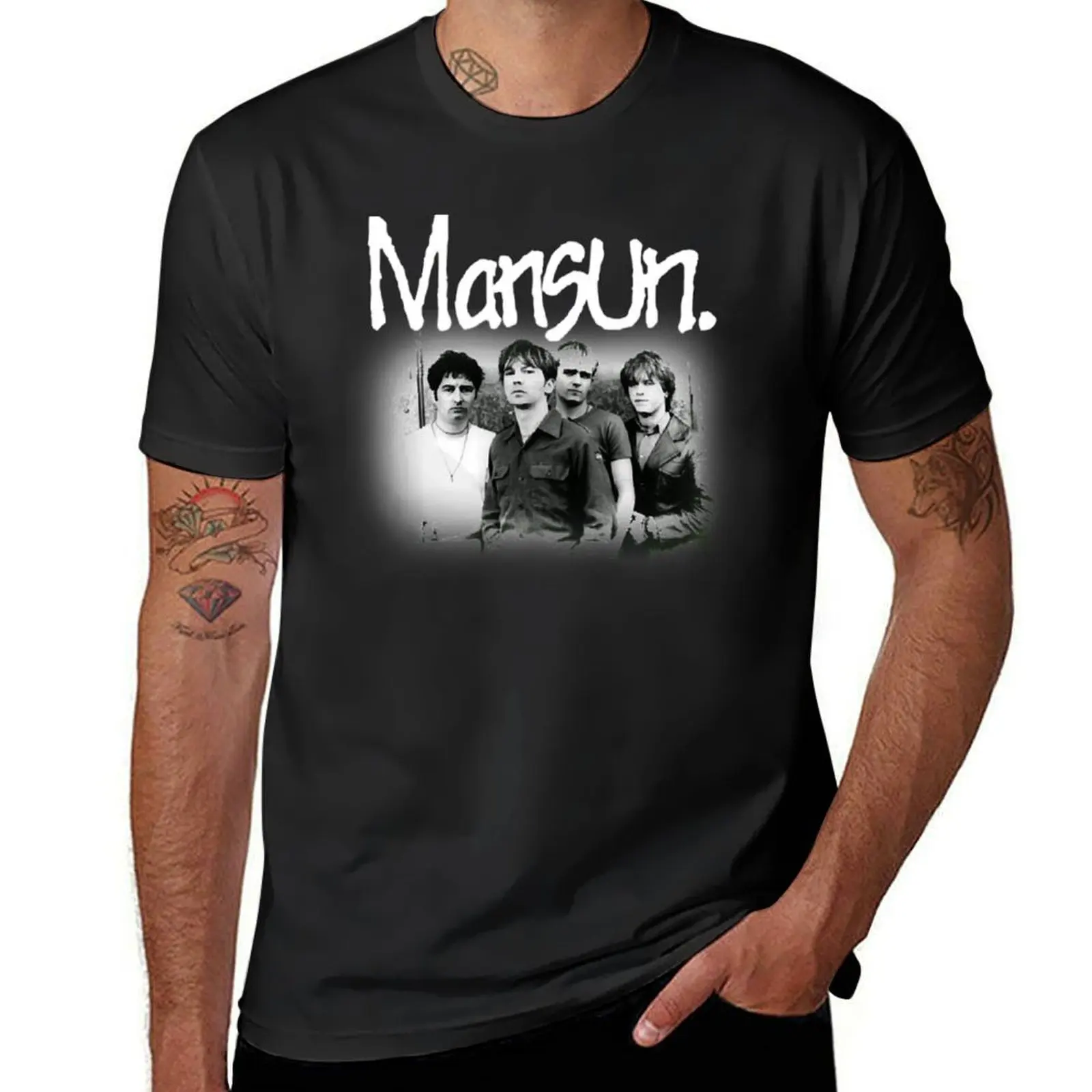 Gifts Women Mansun Music Band Graphic For Fans T-Shirt oversizeds customizeds customs design your own black t-shirts for men