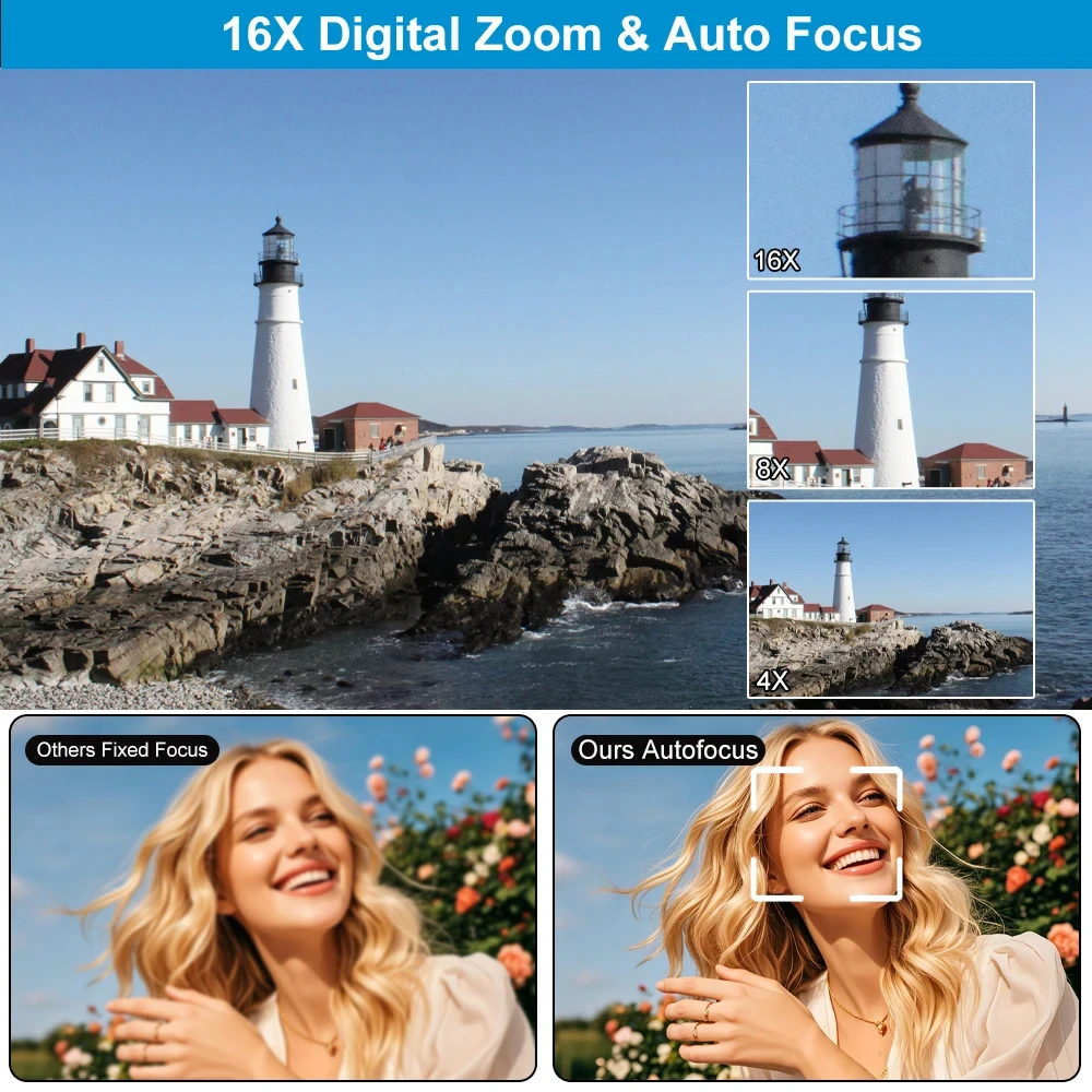 كاميرا رقمية 5K 2.8 بوصة HD كاميرات قابلة للشحن مع كاميرا تسجيل فيديو عتيقة 16x تكبير 72 ميجابكسل كاميرات للمراهقين البالغين المبتدئين