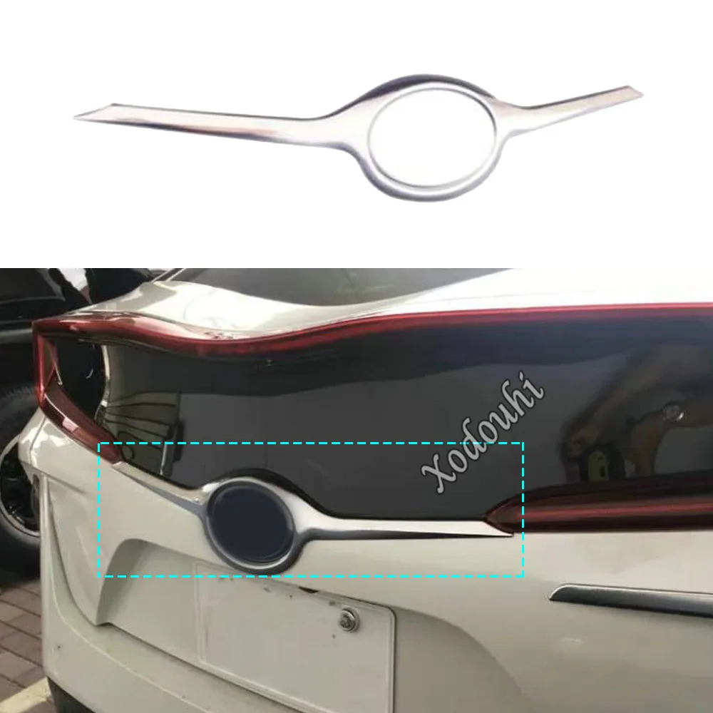 Car Rear Door Tailgate Trunk Bumper Frame Plate Trim Lamp Trunk Lid Stick 1pcs For Toyota Prius PHV Prime 2017 2018 2019 2020