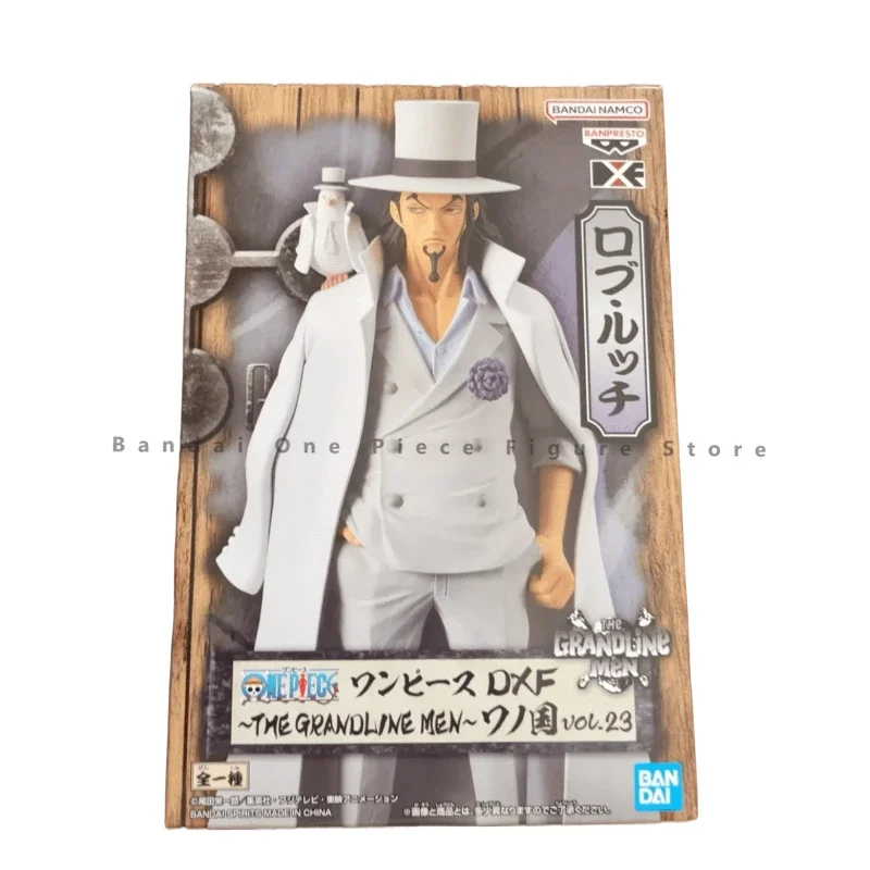 In Stock Original Bandai DXF THE GRANDLINE MEN FILM RED Lucci Action Figures Animation Toys Gifts Model Collector Anime