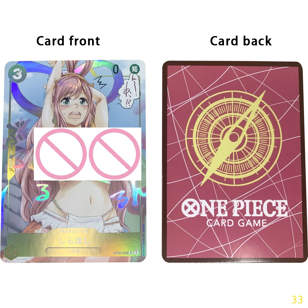 OPCG Anime Nude Collection Cards Busty Beauty Perona Uta Nami Naked Card Refractive Color Flash Otakus Gifts 63*88mm