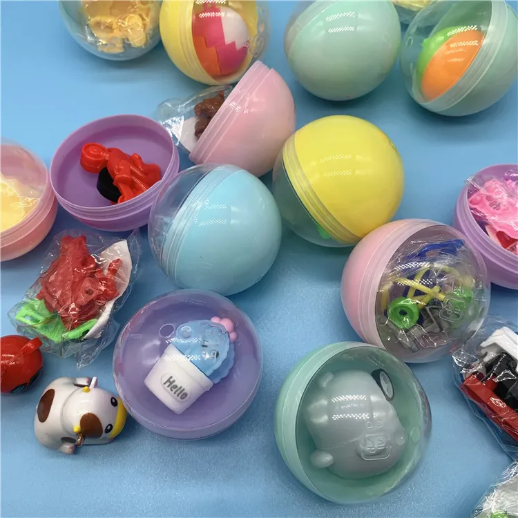 10pcs 50mm Macaron Color Surprise Mix Capsule Toy Funny Pet Ball Egg Doll Car Model Toy Children Toy Gift Vending Machine