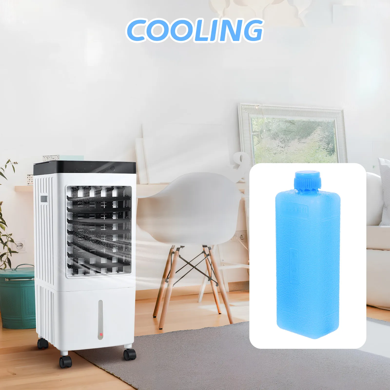 

Ice Pack Serve Ice Crystal Box Reusable Air-conditioning Fan Coolers Food Fresh in Lunch Box Sports ice application camping tool