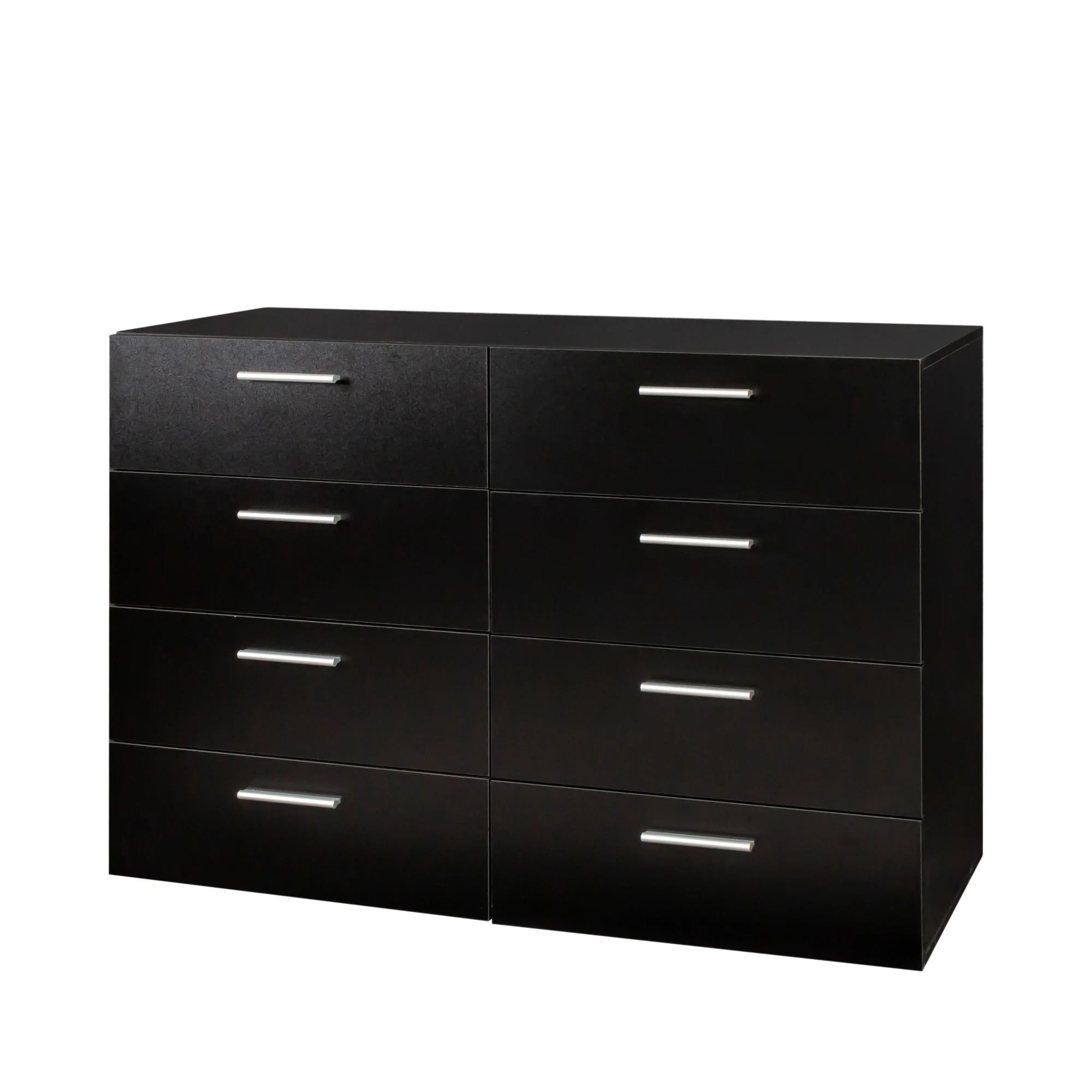 

Black, Particleboard Triamine 47.2 * 31.5 * 15.7in Eight Drawers, Cabinet of Drawers N001