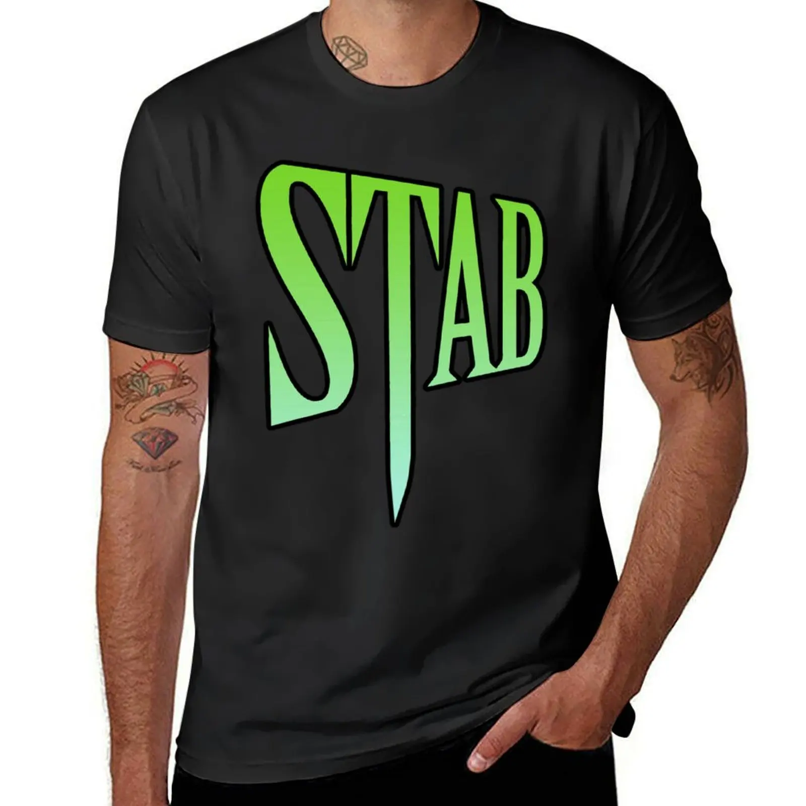 

Stab T-Shirt blacks summer tops hippie clothes tops big and tall t shirts for men