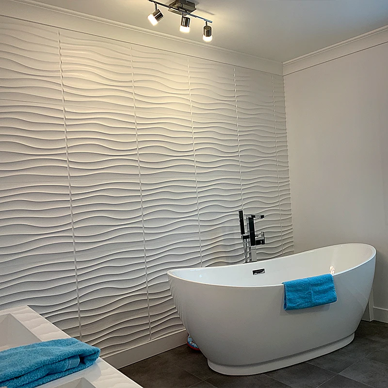 12pcs 50cm 3d wall sticker wallpaper room bathroom ceiling house renovation 3D wall panel DIY tile geometric non-self-adhesive
