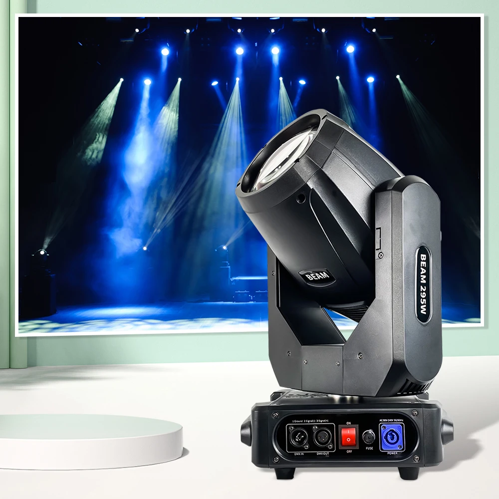 4PCS 295W Beam Moving Head Lights With DMX Control Professional Stage Lighting For Dj Disco Party Night Club Wedding