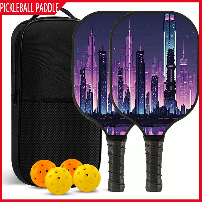 

Pickleball Paddle Lightweight Material Stable Ball Control Strong Rebound Glass Fiber Honeycomb Board Customized Training Paddle