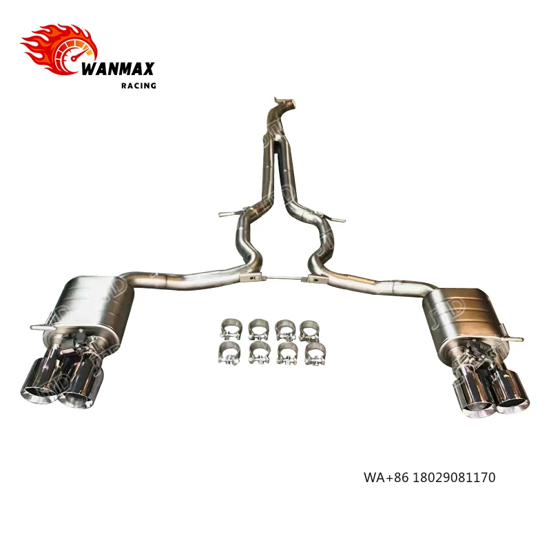 For 2017+  971 3.0T Valved Exhaust System Quad Tip Cat-Back Premium Performance Exhaust Pipes