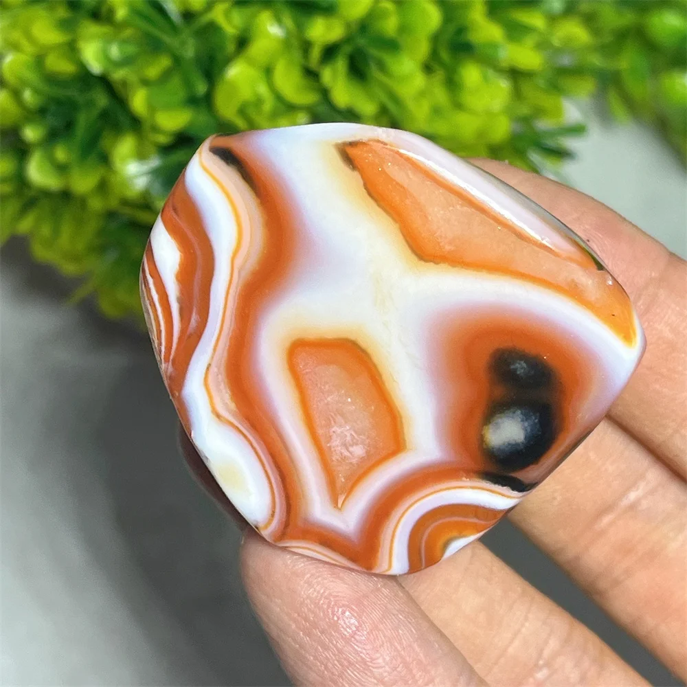 Red Carnelian Palm Stone Quartz Feng Shui Reiki Massage Stone Home DecoratiGift Healing Polishing Healing Spiritual Decoration view 4