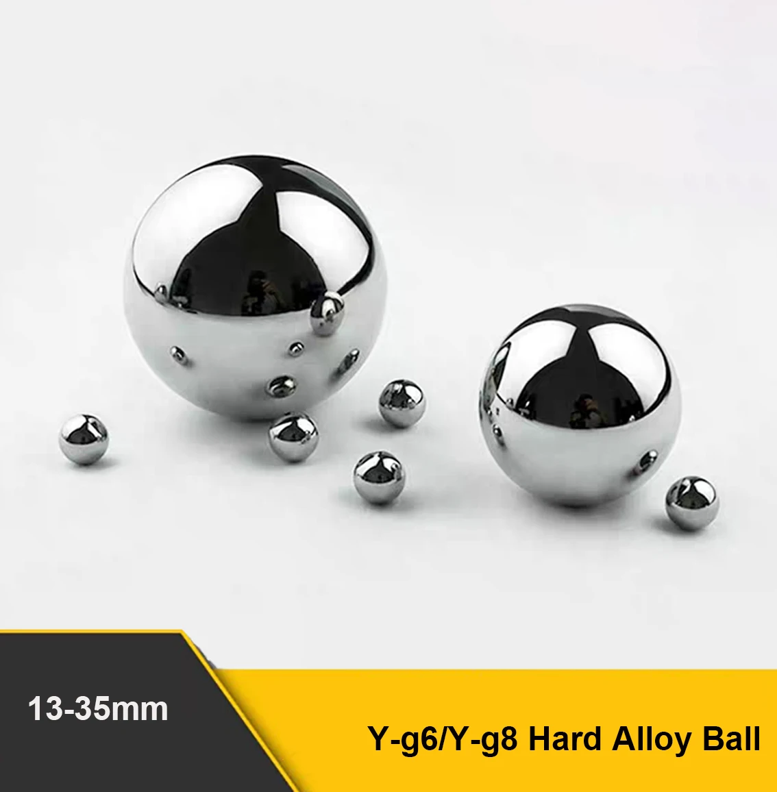 1Pcs Y-g6/Y-g8 Hard Alloy Ball Wear Resistant And Corrosion-Resistant 13/13.5/14/14.288/15/15.875/16/17/18/18.5/19/20-35mm