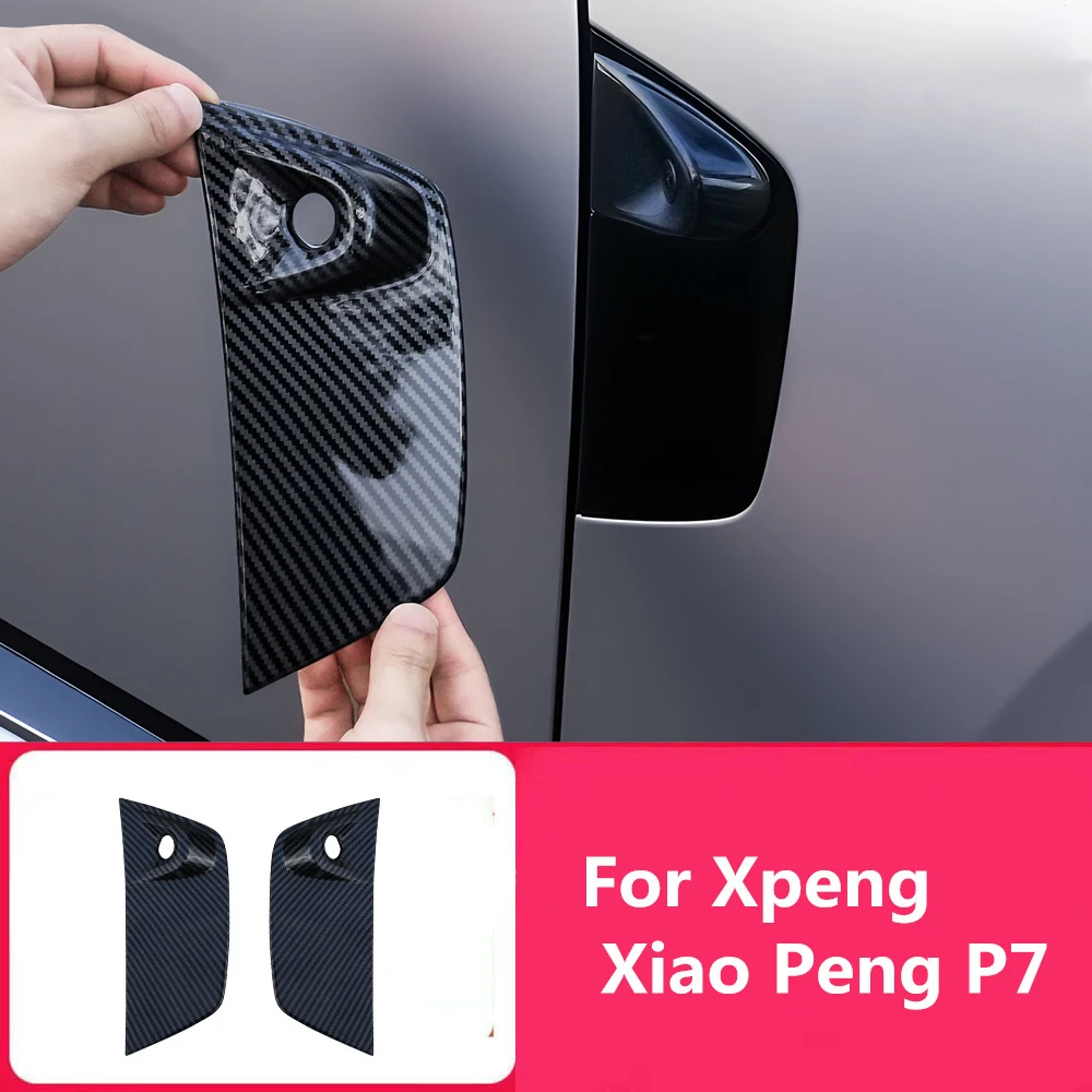 

Подходит для Xpeng Xiao Peng P7 2024 2025, защитная крышка для листовой доски, боковая этикетка, узор из углеродного волокна, устойчивый к царапинам, декоративный