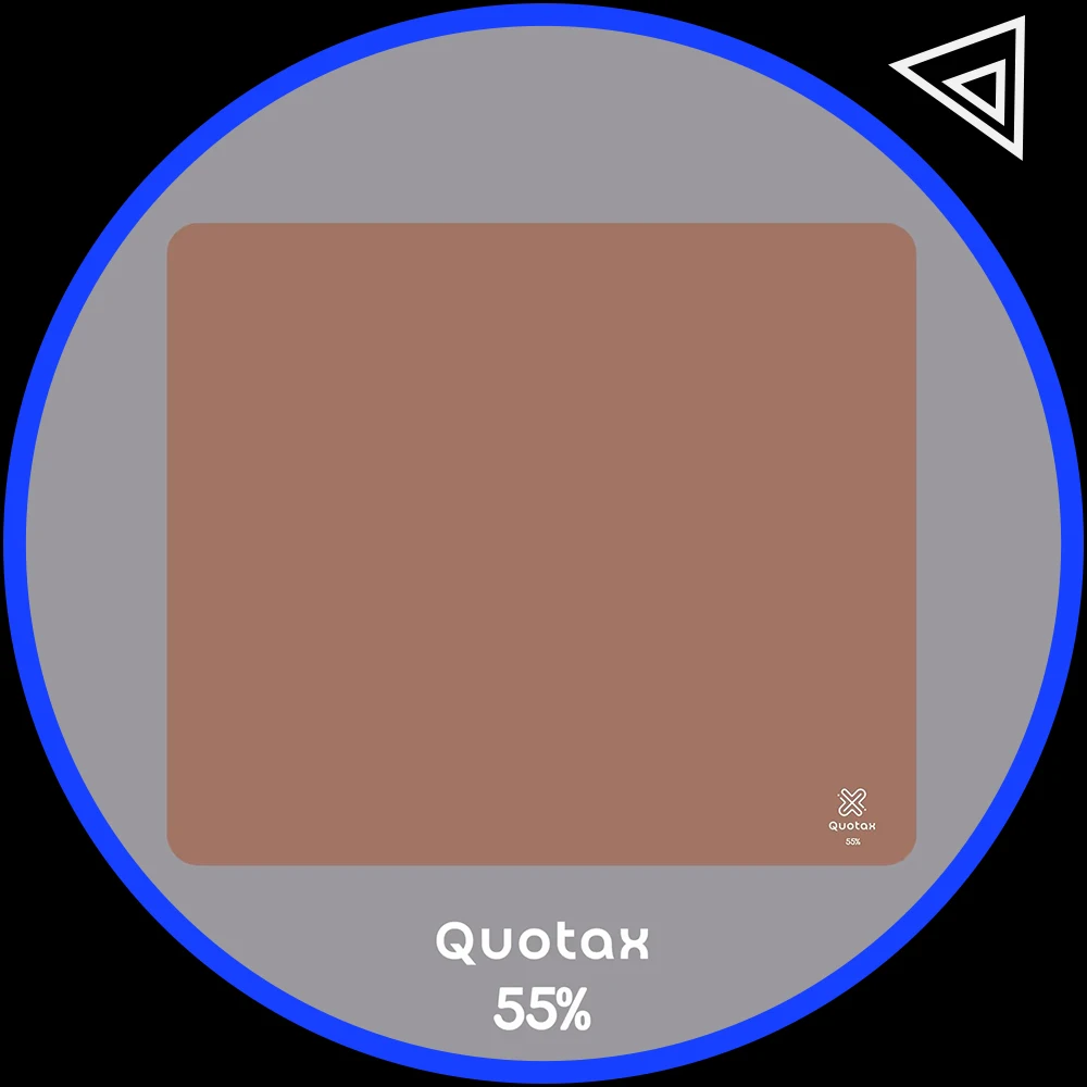 QuotaxGaming Quotax55% Gaming Mousepad FPS Medium Smoothness and Control Mouse Pad Smooth Skidproof For CSGO PUGB APEX Valorant