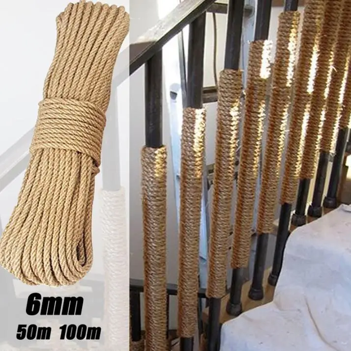 Sisal Rope Cat Tree DIY Scratching Post Toy Cat Climbing Frame Replacement Rope Desk Legs Binding Rope for Cat Sharpen Claw