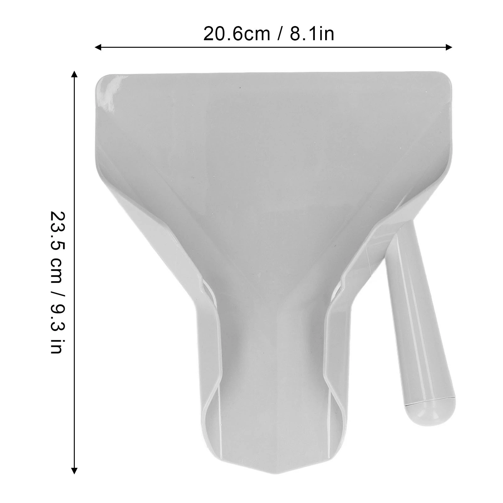 French Fry Bagger Scoop Food Grade Non Slip Right Handle Plastic Chips Scoop for Hotels for Buffets for Restaurants