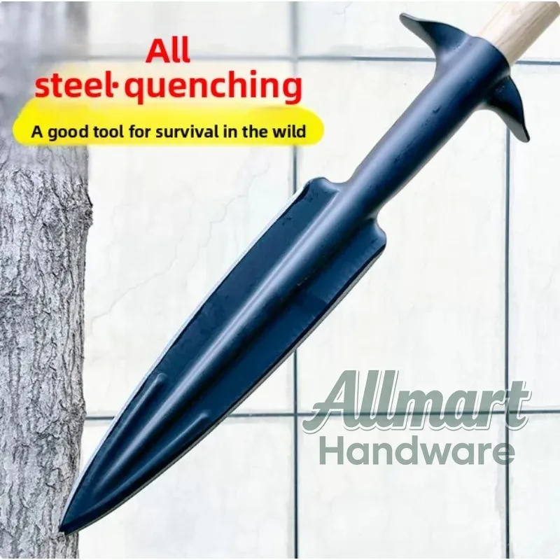 High carbon steel multifunctional outdoor camping hiking self-defense tool, outdoor garden tool, durable and long-lasting