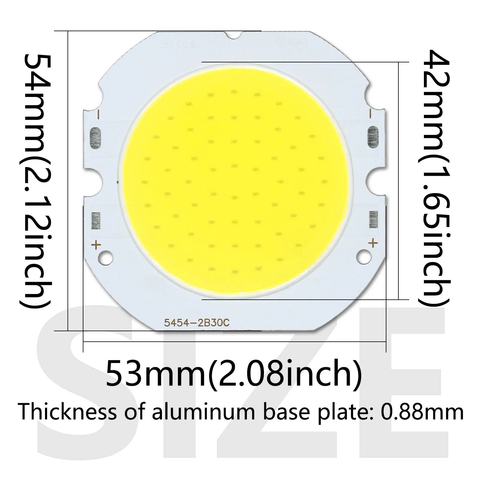 30W DC90-96V แหล่งกําเนิดแสง LED ชิป Spotlight โคมไฟเย็นสีขาว LED COB โคมไฟลูกปัดชิปแบบบูรณาการ Board Light Emitting Diode