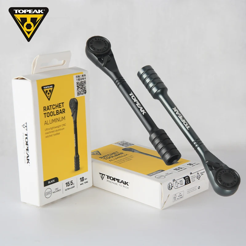 Topeak-barra de herramientas de trinquete ultraligera TT2629, llave de trinquete de doble extremo, herramienta de reparación de bicicletas de montaña y carretera