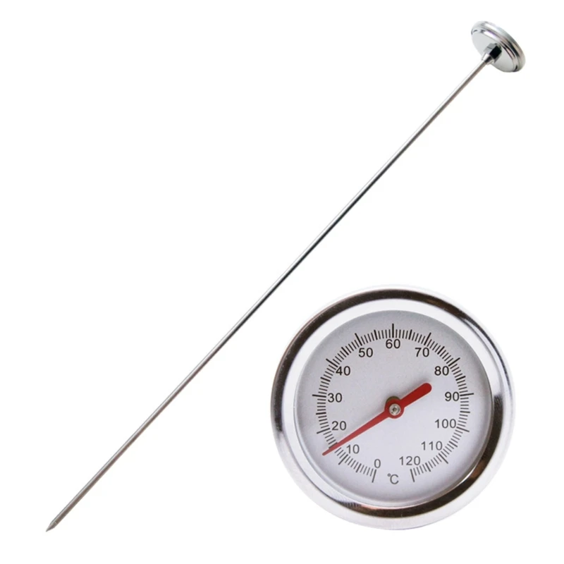 Garden Compost Soil Tester Meter Measuring Probe Stainless-Steel Thermometer Temperature Monitor for Garden Lawn Plant Pot Tool