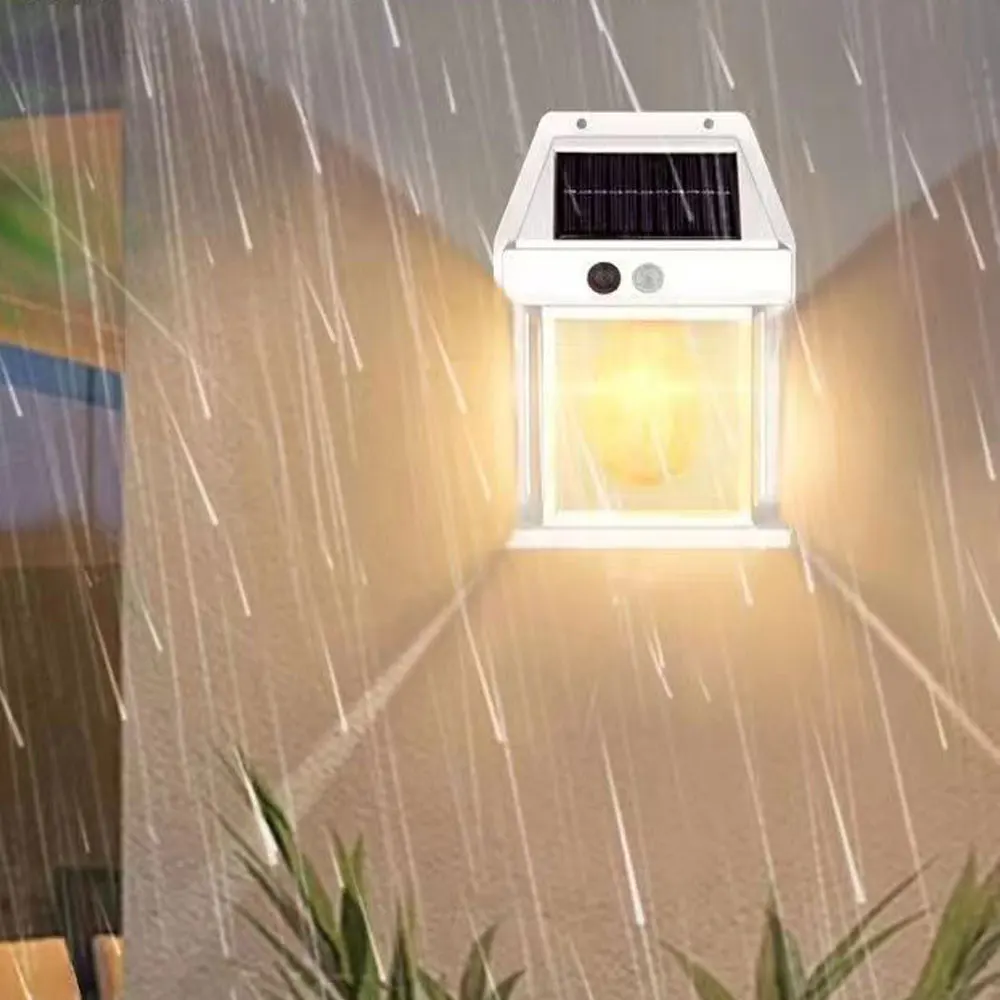 

Outdoor Solar Wall Lamp Waterproof Tungsten Filament Lamp Induction Lamp Household Light Garden Wall Light