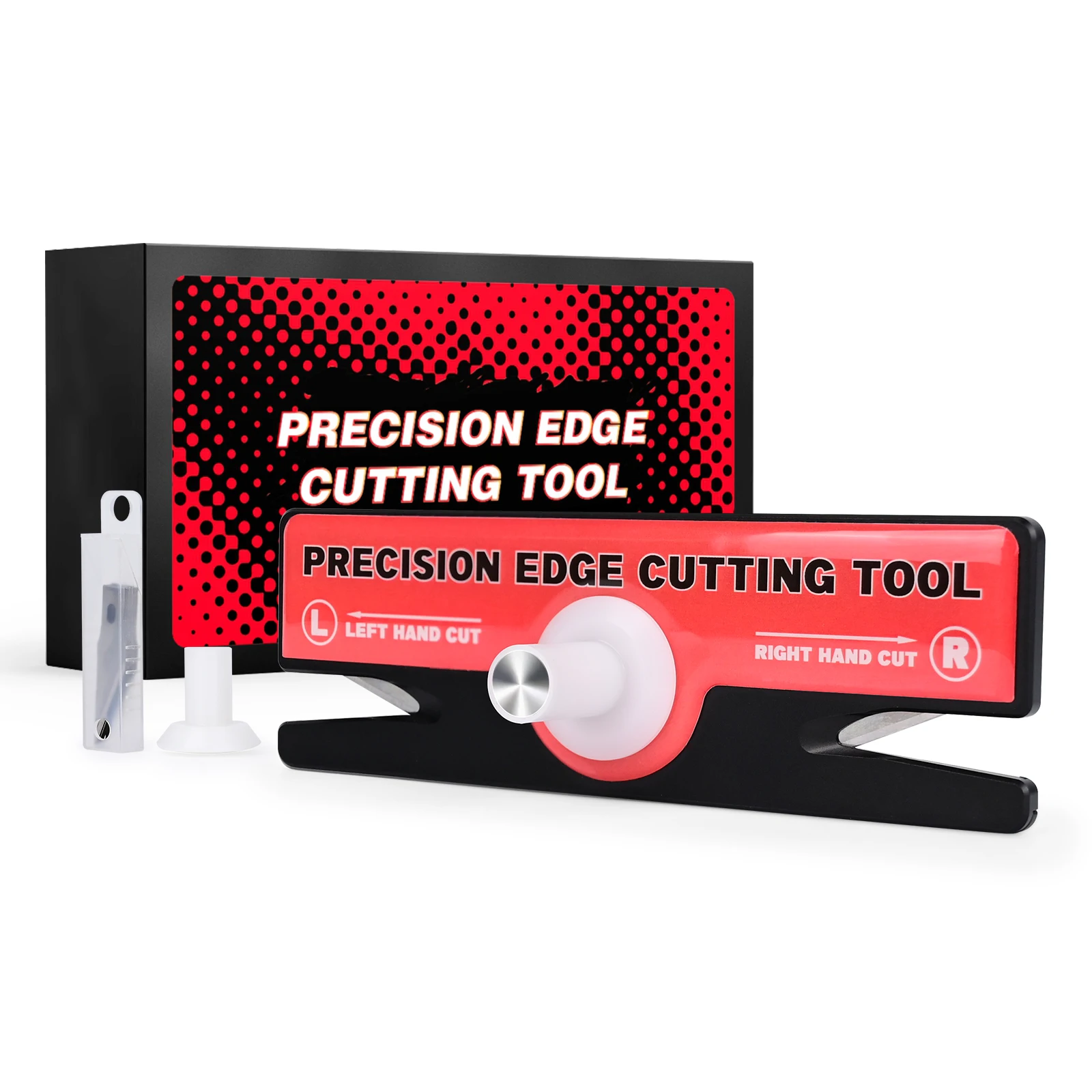 EHDIS Dual-Blade Micro Precision Cutting Tool Car Carbon Fiber Vinyl Color Wraps Paper Window Tinting Film Edge Trimming Knife