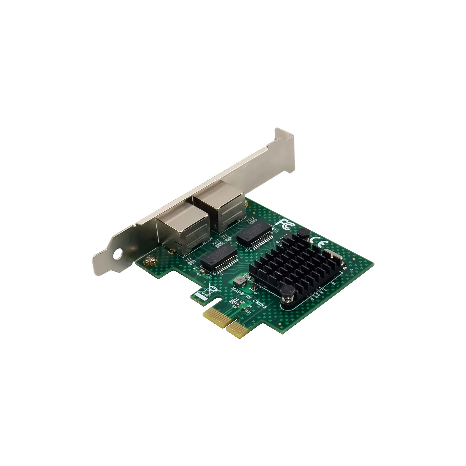 Servidor Gigabit de Porta Dupla, NIC, Cabo RJ45, Compatível com WOL PXE VLAN BCM5718, PCIE X1