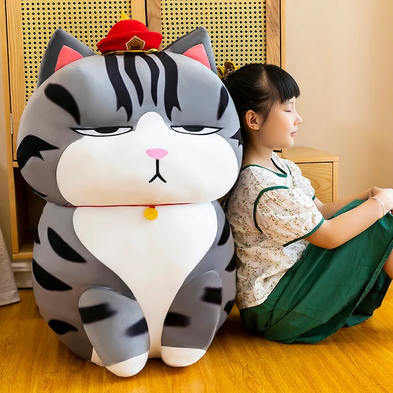 kawaii toys for kids:hot style super soft sleeping cat doll,emperor cat anime plush,funny gift  plushies Throw pillow my melody