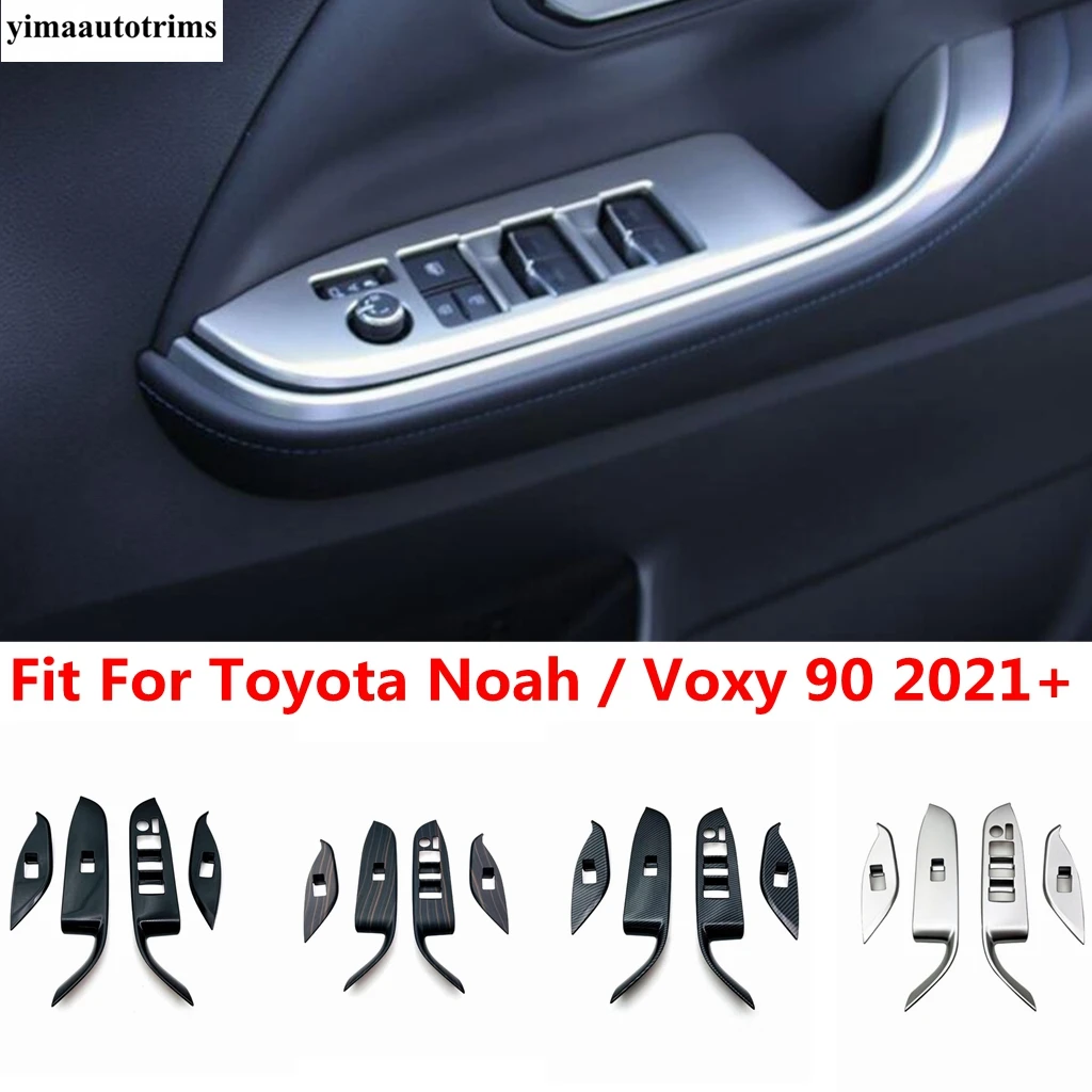 

Armrest Window Glass Lift Button Switch Panel Door Handle Cover Trim For Toyota Noah / Voxy 90 2021 - 2023 Accessories Interior