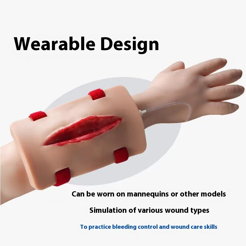 

Wound Practice Module Cut Bleeding Control Model Training Trauma Simulation Wearable Wound Packing Trainer for Students
