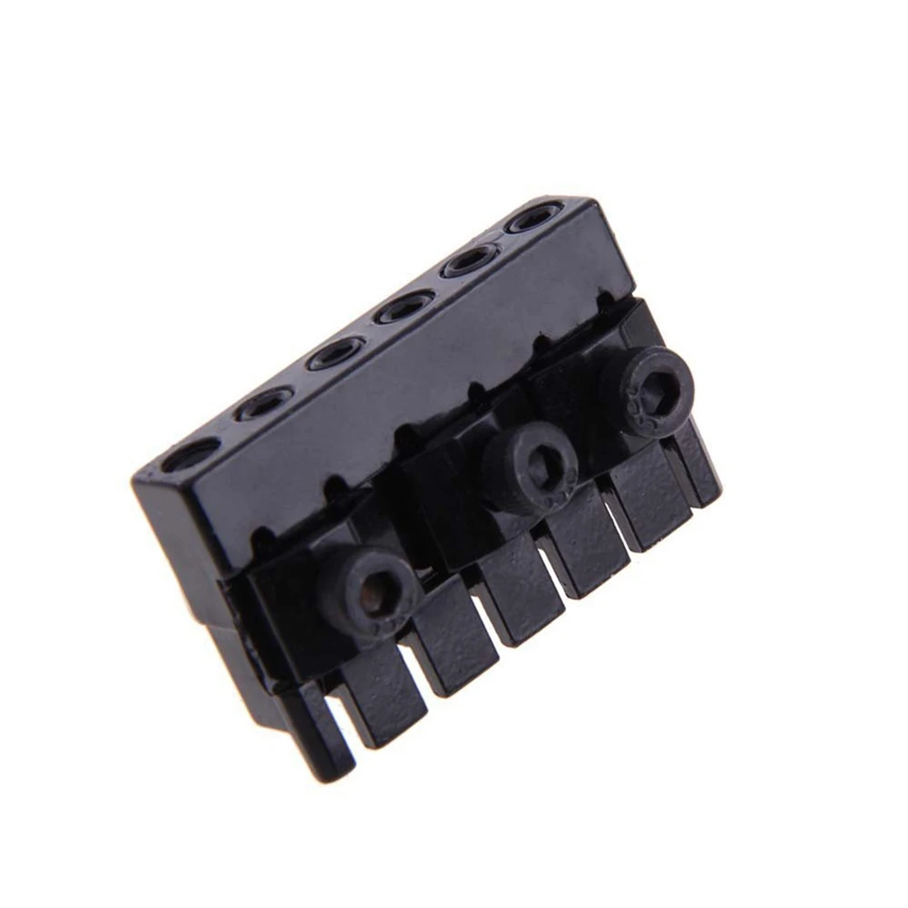 

Комплект из 2-х 6-струнных безголовых гитарных бриджей-тейлпайсов черного цвета для замены деталей электрогитары