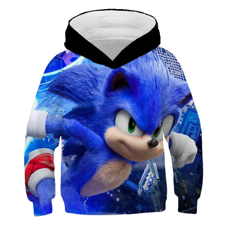 Sonic Hoodie New Arrival Baby Girls Sweatshirts Spring Autumn Children Hoodies Long Sleeves Sweater Kids Clothes