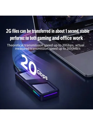 Корпус для SSD UGREEN 20Gbps  RGB