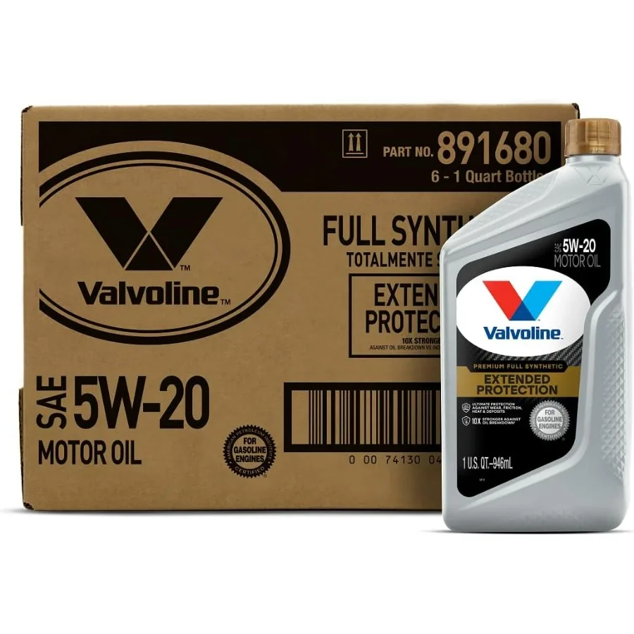 

Extended Protection Full Synthetic Motor Oil SAE 5W-20 1 QT, Case of 6