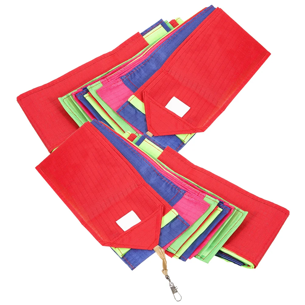 Cinta serpentina de cola larga para cometa colorida para juegos al aire libre, decoración de tela de arcoíris para niños, accesorios para cometas, 2 uds.