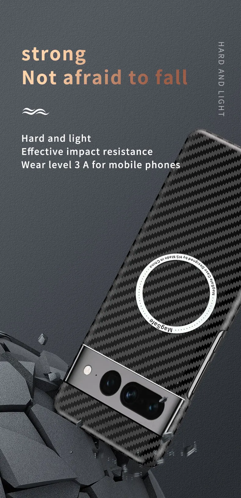 2025 New Luxury Carbon Fiber Texture Pattern Magnetic Ultra Slim Case For Google Pixel 8 9 10 Pro Matte MagSafe Ring Armor Cover