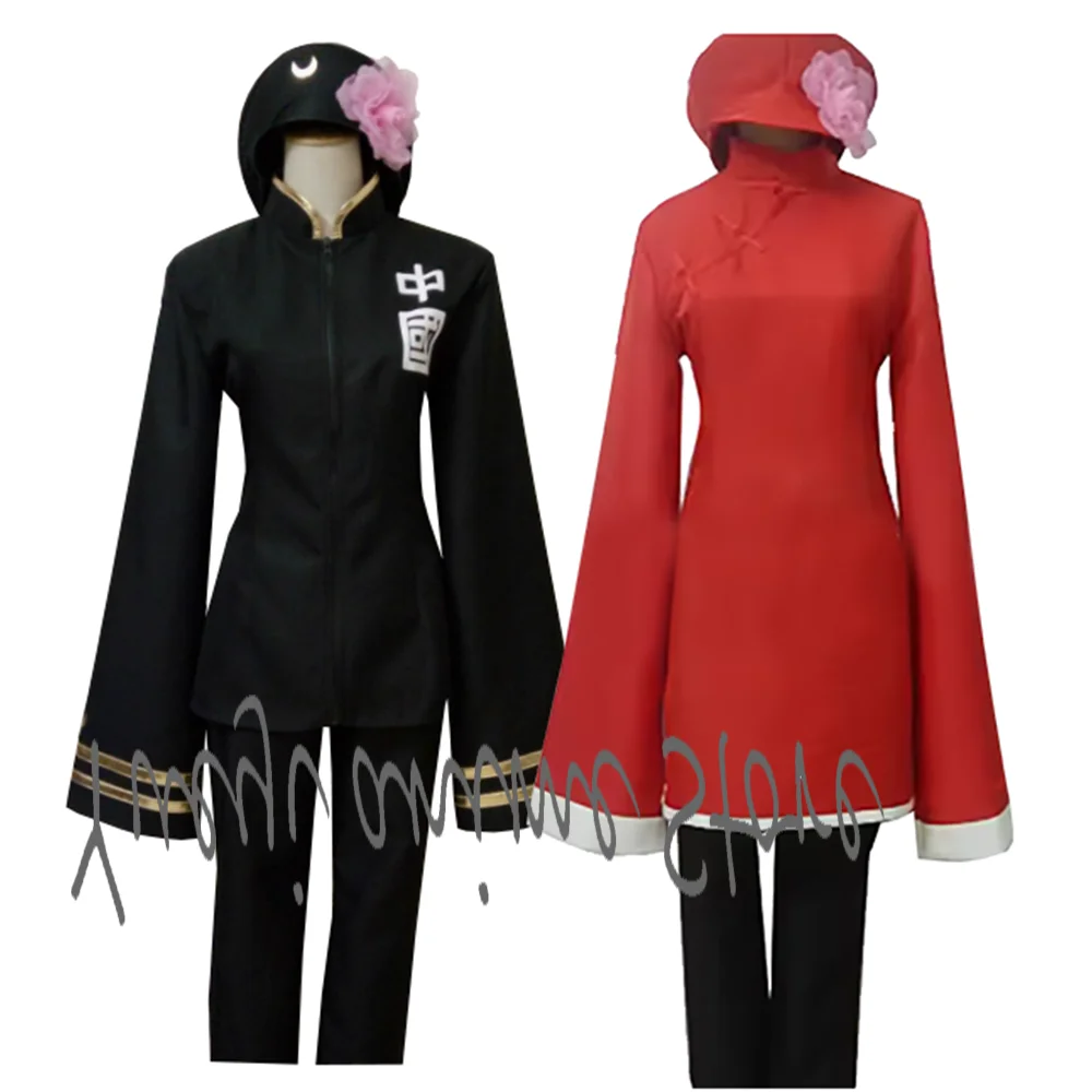 

customized--Anime cos Hetalia China Gender Transition Cosplay Costume Christmas Party Halloween Uniform