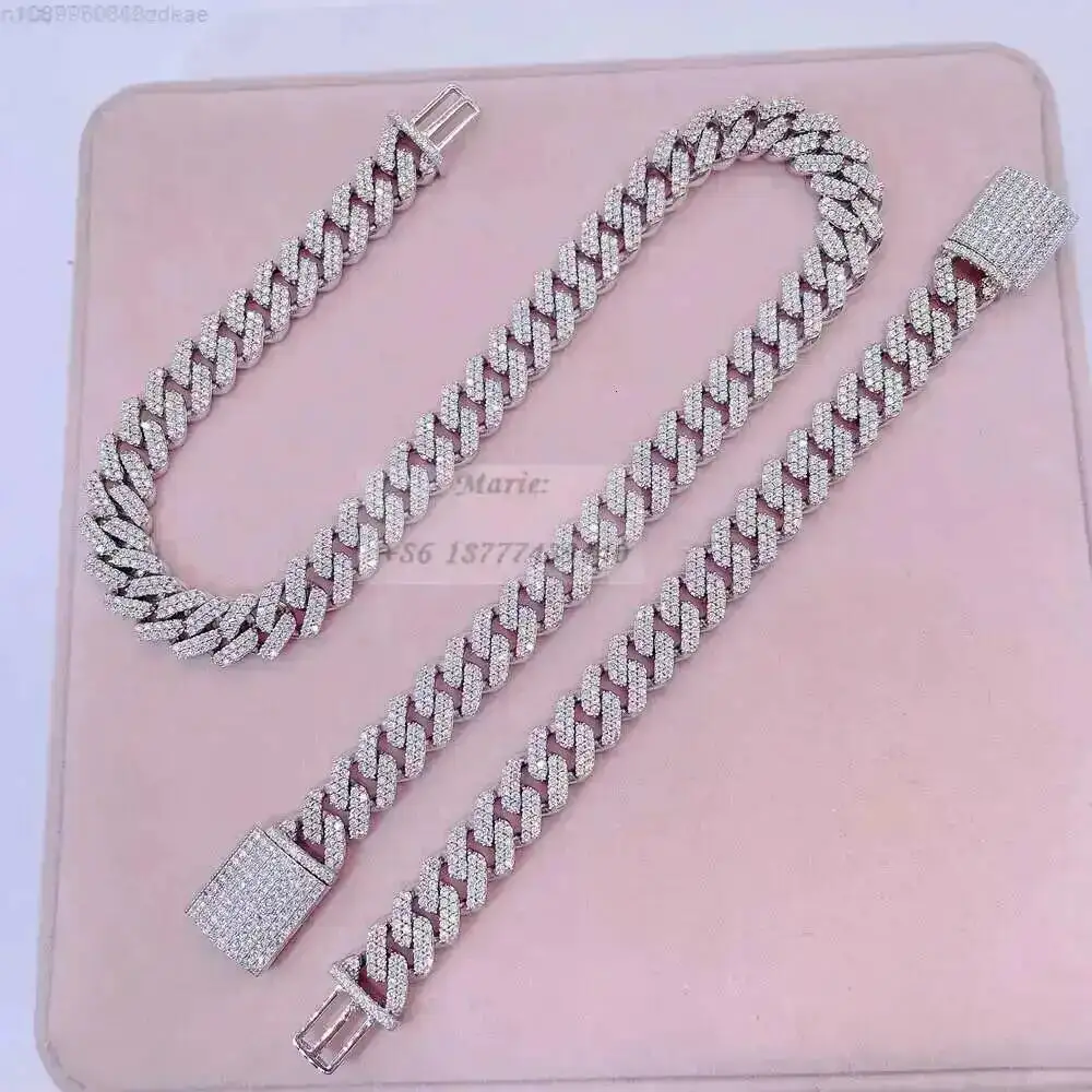 

12.5mm Width Luxury Necklace for Men Moissanite Cuban Link Chain Factory Price 10k Gold Cuban Link Chain Moissanite 10k