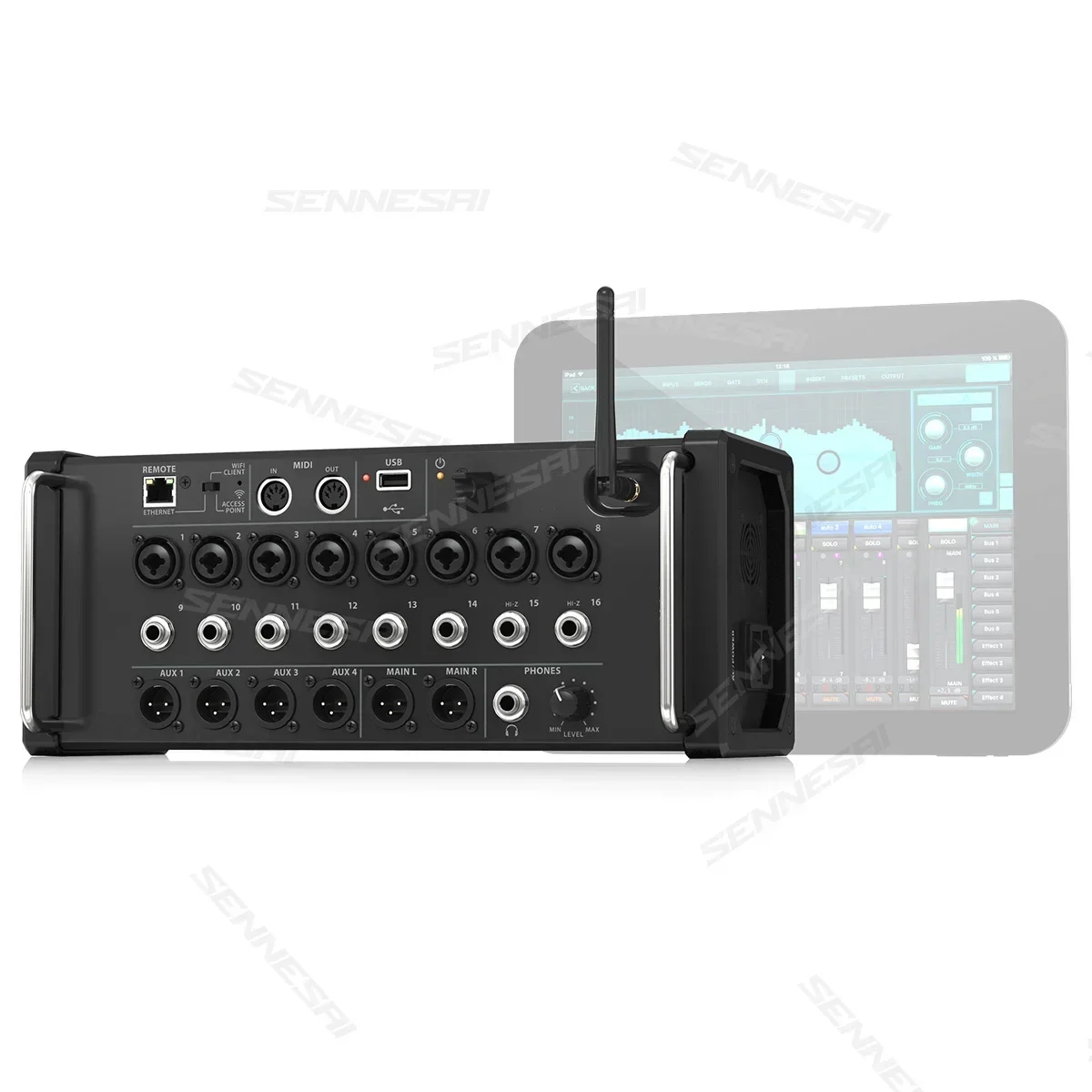 Air1:1 XR16/MR18 konsol rekaman Studio, pencampur Digital profesional Dj Studio Wifi Mixer Audio Digital meja suara Multi-track