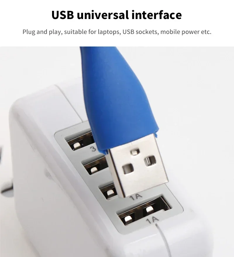4PCS Mini USB LED Light Portable Book Reading Light LED Night Light DC 5V Foldable Eye Protection Lamp For Power Bank Computer