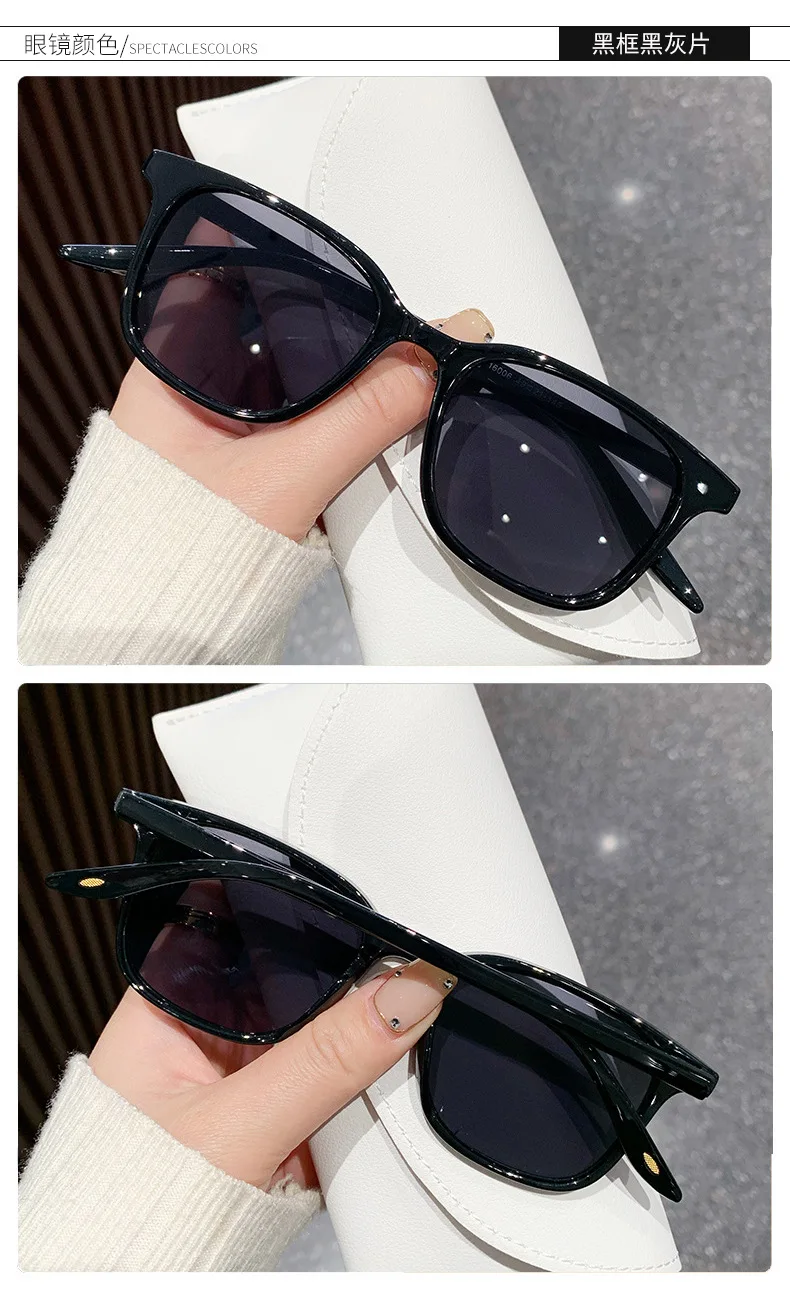 Neue Vintage Quadratische Sonnenbrille für Damen und Herren Luxusmarke Kleine Rechteckige Sonnenbrillen für Frauen Kleine Elliptische Brillen – Detail 12