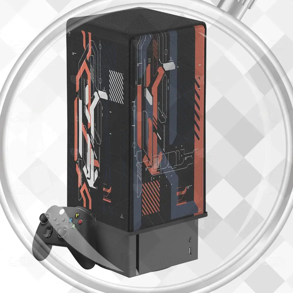 

Защитный чехол для консоли Xbox Series X, съемный, вертикальный, пылезащитный, водонепроницаемый, из ткани, для консоли
