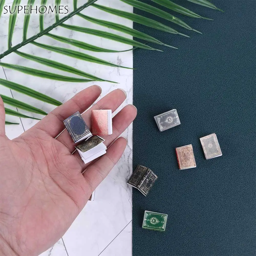 1:12Scale Miniature Flip Book Miniature Doll House European Classical Books Play House Pocket Furniture Decoration Shooting Pros